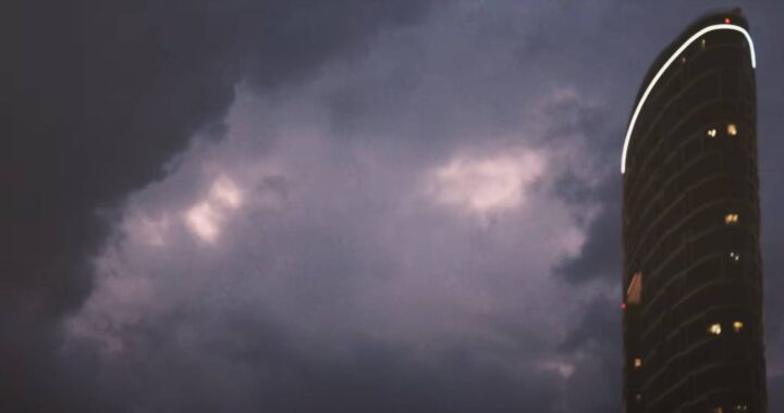 Dynamic Clouds Over Dubai Marina